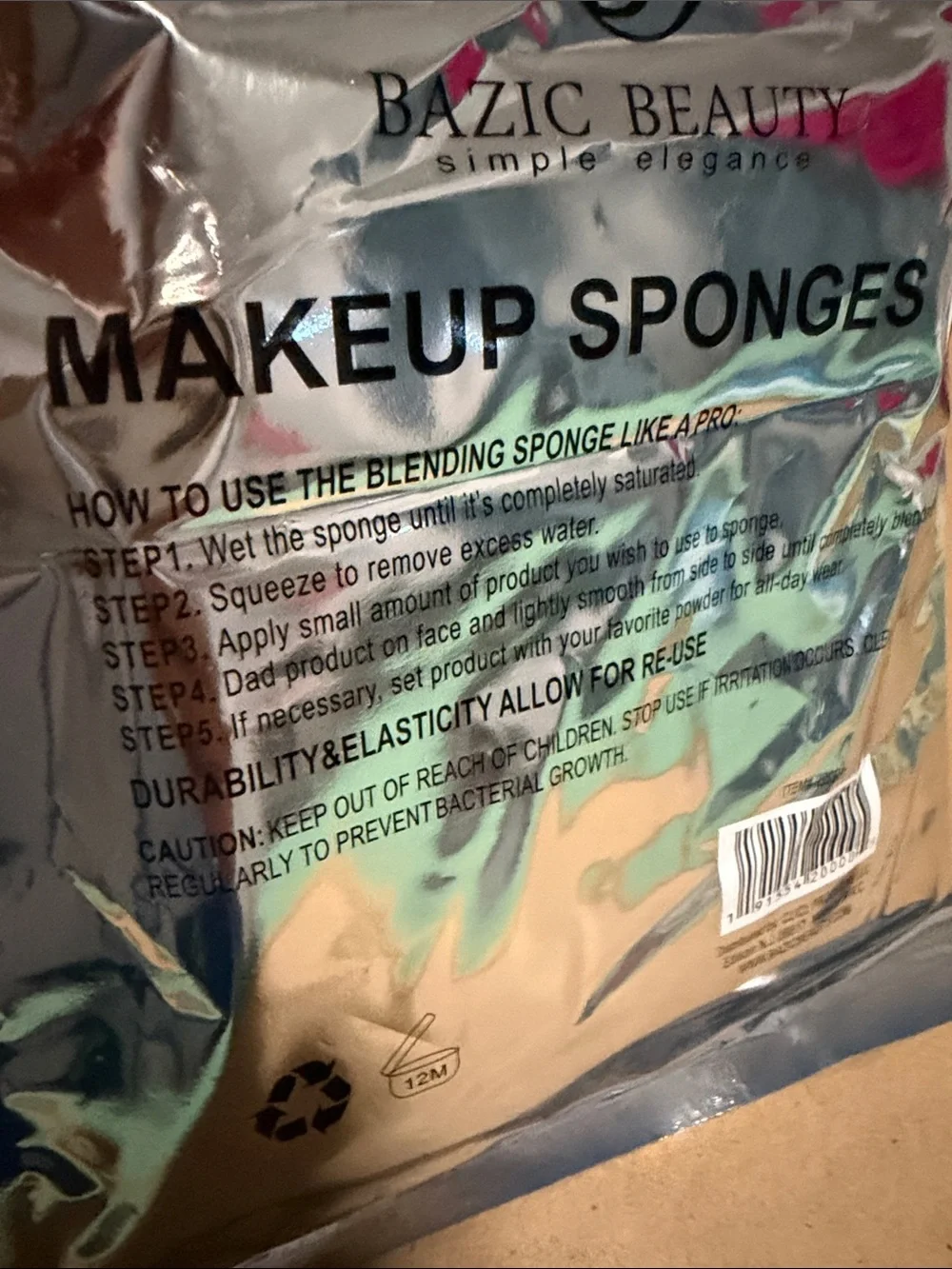 Bazic Beauty 20 count assorted makeup sponges value pack